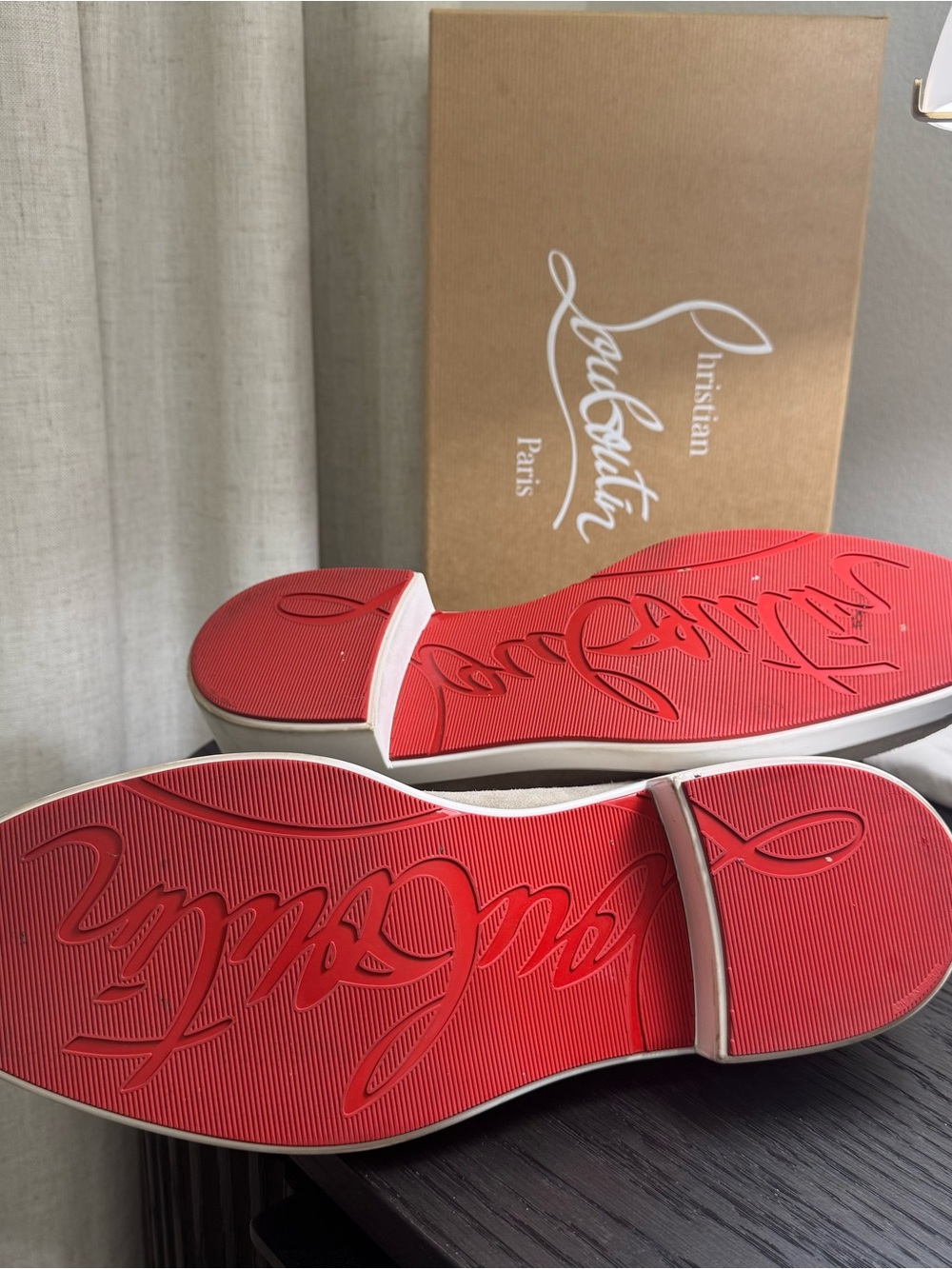 Christian Louboutin Urbino Lace-Up Dress Shoes Suede Goose 45 - Picture 10 of 11